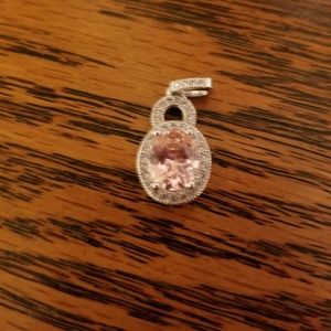 Pink ice pendant (no chain)